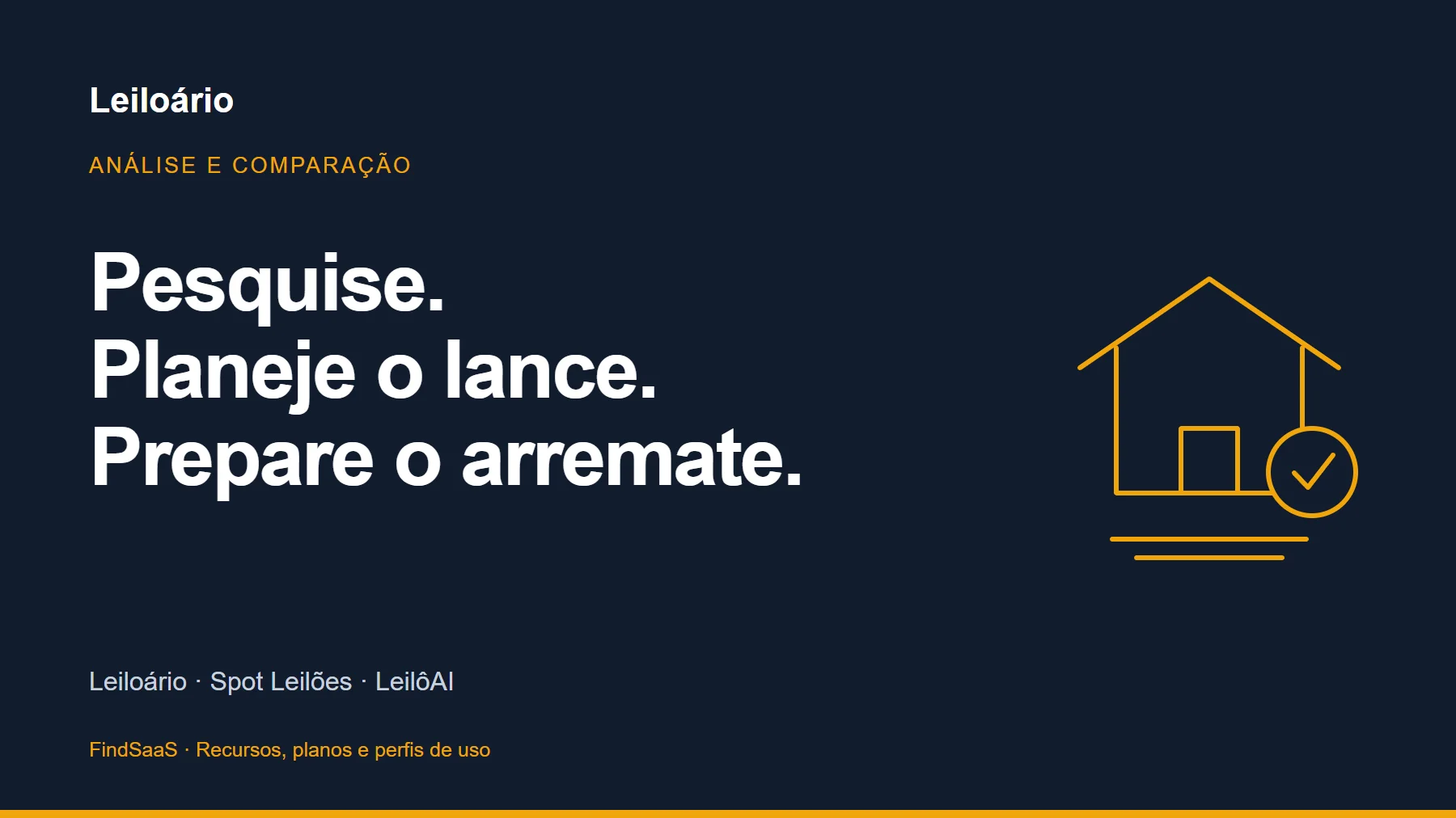 Leiloário e concorrentes comparados para pesquisar e preparar arremates