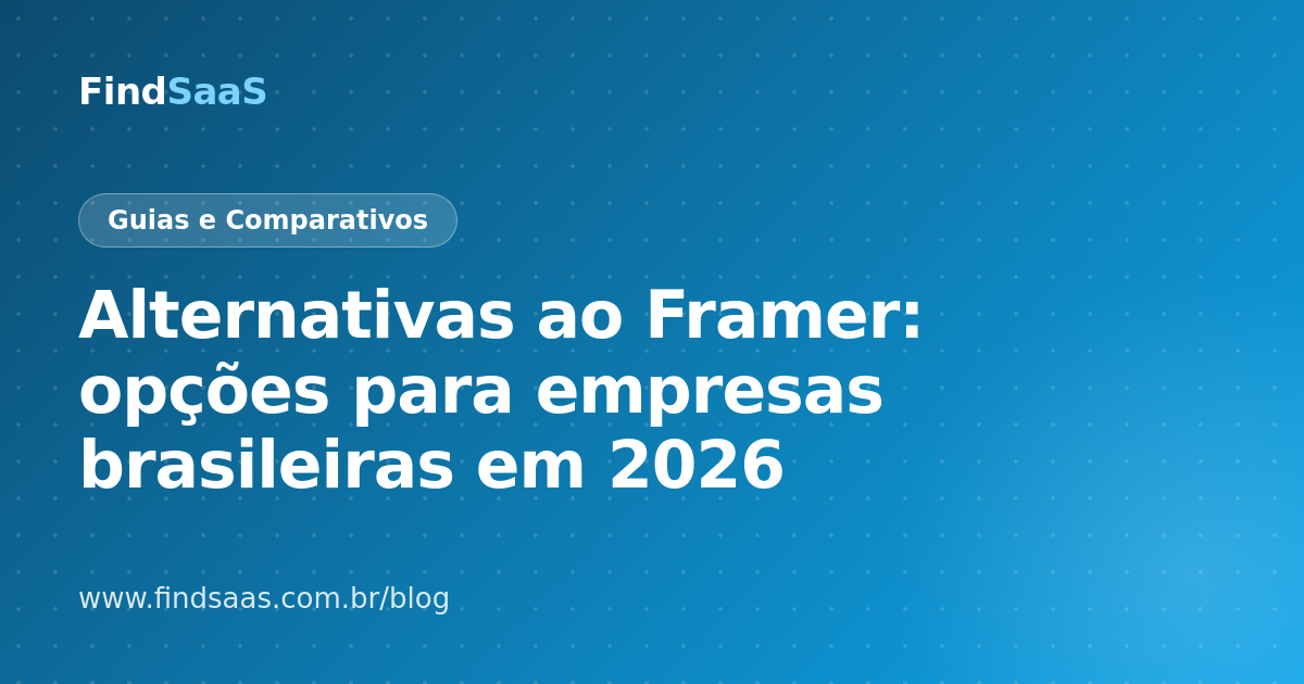 Alternativas ao Framer: opções para empresas brasileiras em 2026