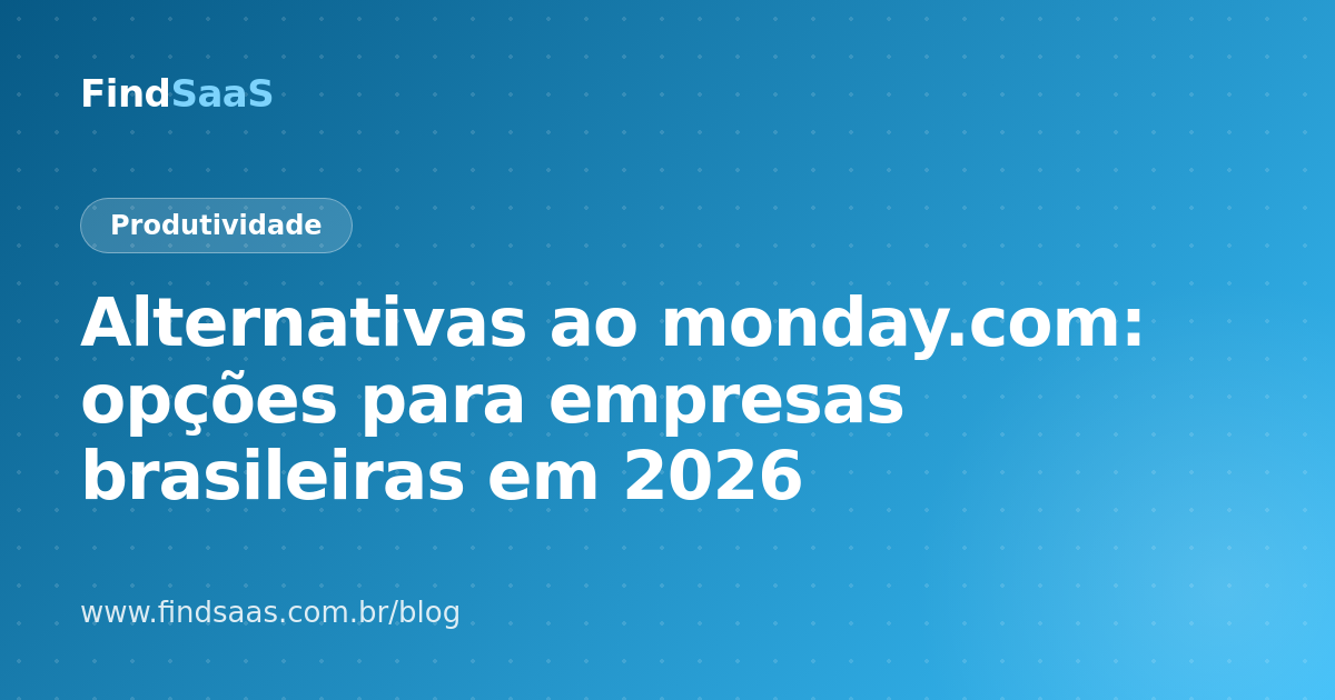Alternativas ao monday.com: opções para empresas brasileiras em 2026