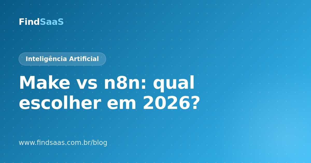 Make vs n8n: qual escolher em 2026?