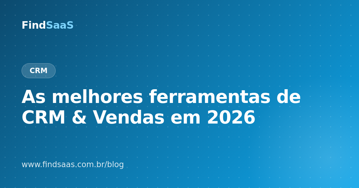 As melhores ferramentas de CRM & Vendas em 2026