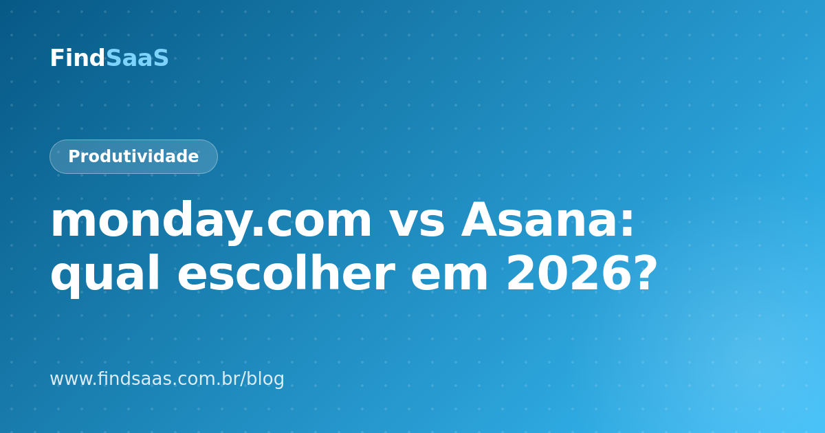monday.com vs Asana: qual escolher em 2026?
