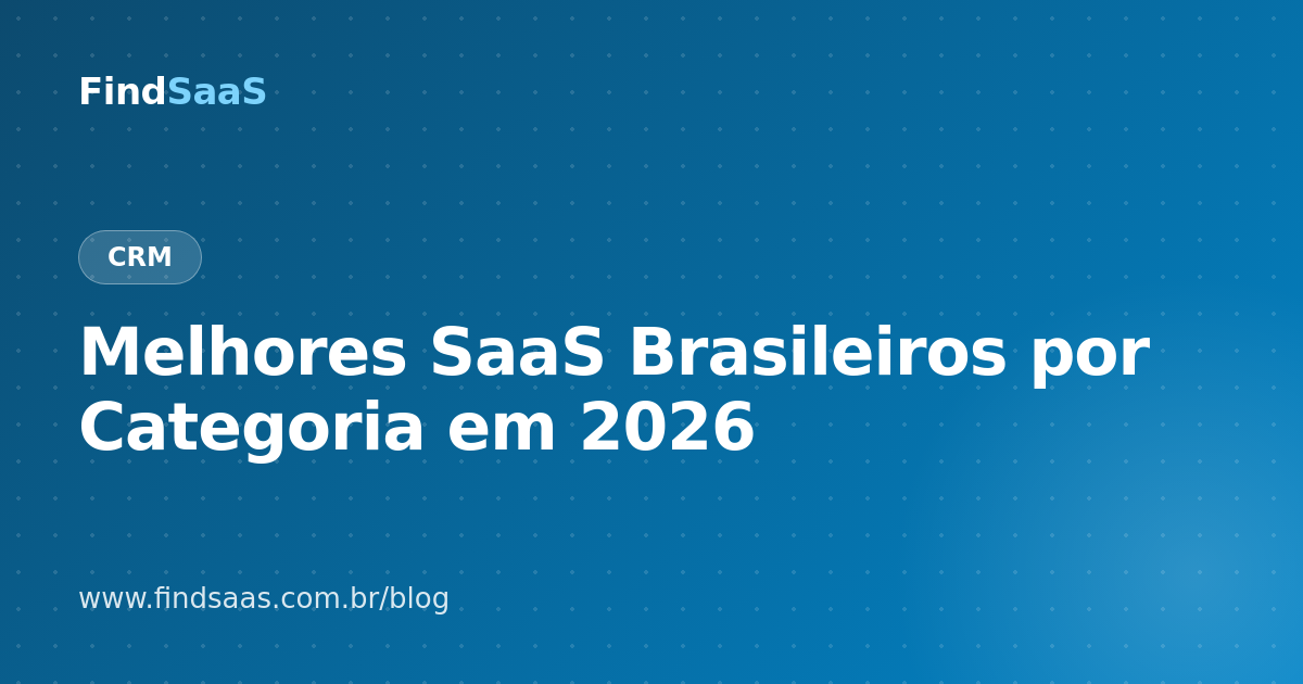 Melhores SaaS Brasileiros por Categoria em 2026