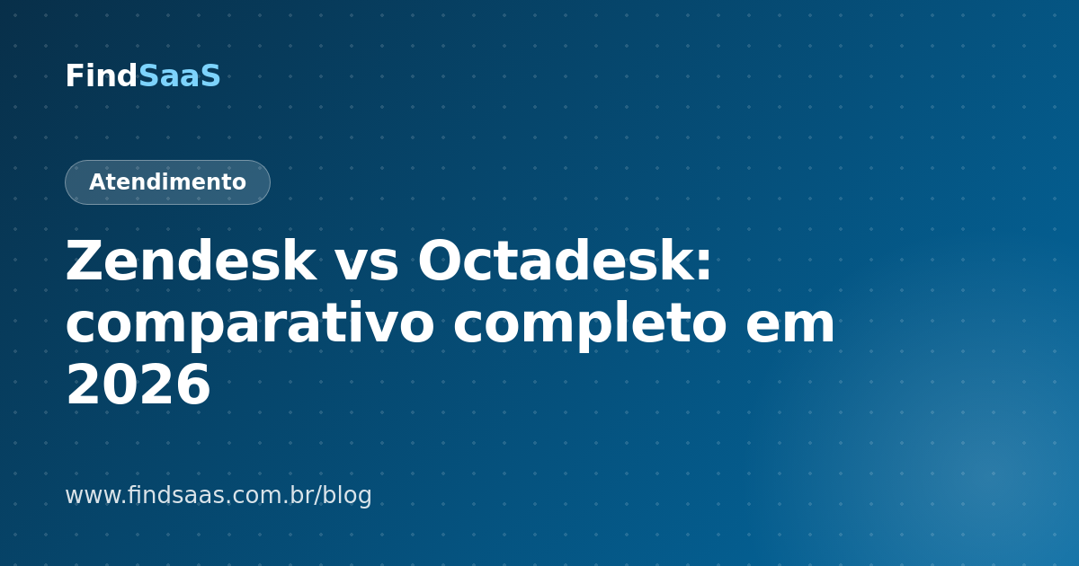 Zendesk vs Octadesk: comparativo completo em 2026